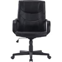 Niceday Apollo Executive Chair Basic Tilt Bonded leather Fixed Height Adjustable Seat Black 110 kg