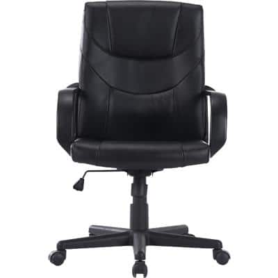 Niceday Basic Tilt Executive Chair with Armrest and Adjustable Seat Apollo Bonded Leather Black