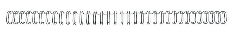 GBC Binding Wires WireBind A4 6 mm 55 Sheets Metal Black Pack of 100