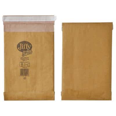 Jiffy Padded Envelopes Brown Plain 165 (W) x 280 (H) mm Peel and Seal 90 gsm Pack of 100