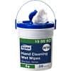 Tork Fleece, Polyester, Viscose Hand Cleaning Wet Wipes W14 with Handy Bucket 15.7 m x 135 mm White Pack of 58