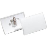 DURABLE Executive Name Badge with Combi clip 821119 85 x 250 mm Pack of 25