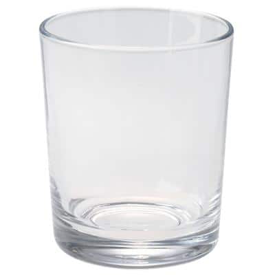 Snap Tumbler Glass 200ml 10cm Transparent Pack of 6