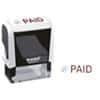 Trodat Printy 4912 Paid Self-Inking Stamp Blue, Red