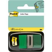 Post-it Index Flags Green Plain Not perforated Special format 50 Strips