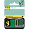 Post-it Index Flags Green Plain Not perforated Special format 50 Strips