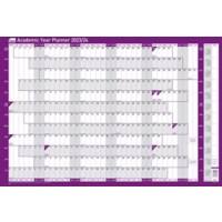 SASCO Academic Year Planner Mounted 2024 Landscape Purple English 91.5 x 61 cm