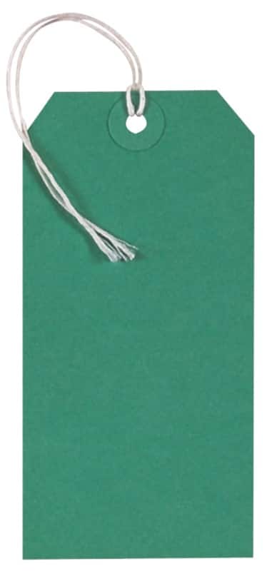 Tags Green 6 x 12 cm Pack of 250