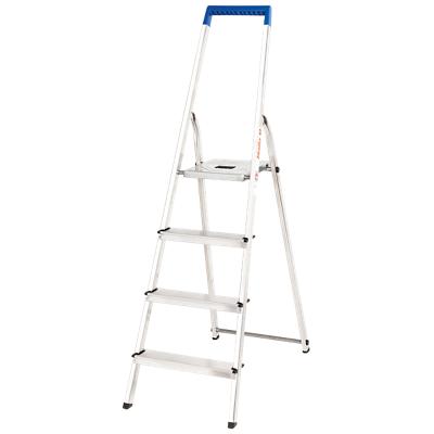 Hailo Ladder Silver 4 Steps 45 x 149 cm