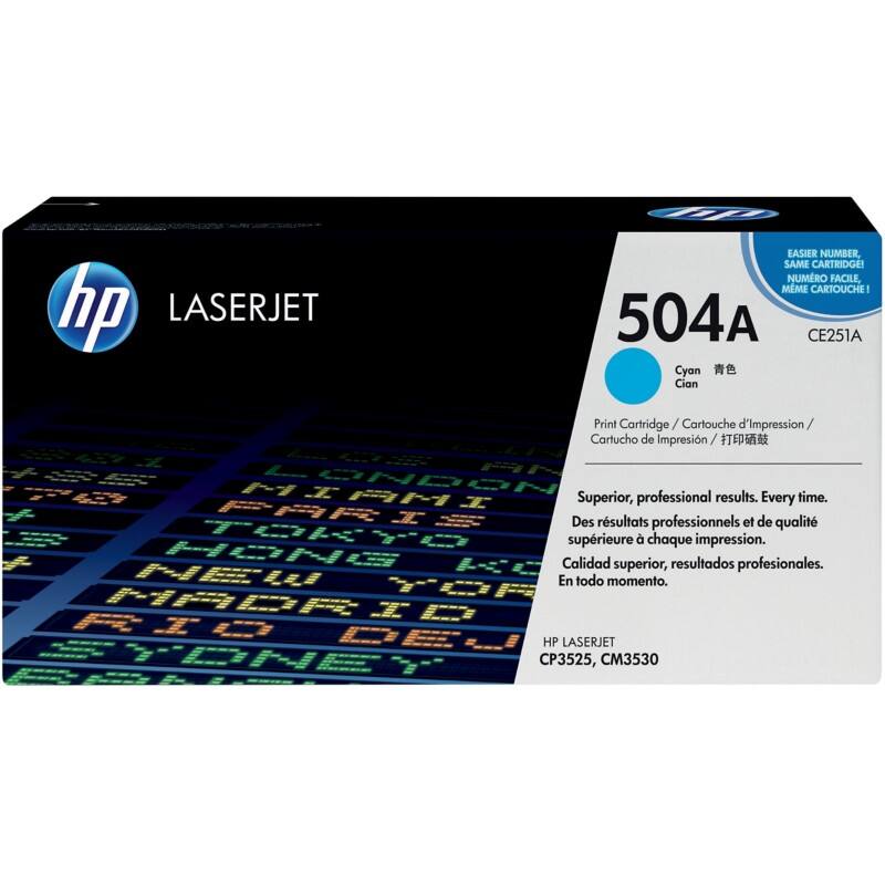 HP 504A Original Toner Cartridge CE251A Cyan