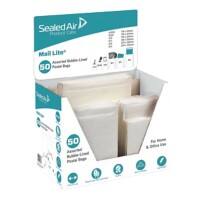 Mail Lite Padded Envelopes Peal and Seal White 6 Variety Pack of 50
