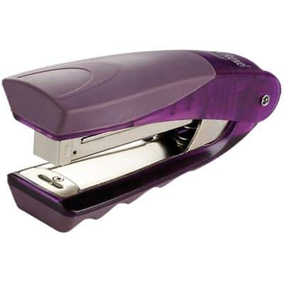 Rexel Centor Stapler 2101014 Half Strip Purple 25 Sheets No.56, No.16 Metal, Plastic