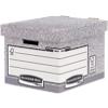 Bankers Box System FastFold Archive Boxes Grey 292(H) x 335(W) x 404(D) mm Pack of 10