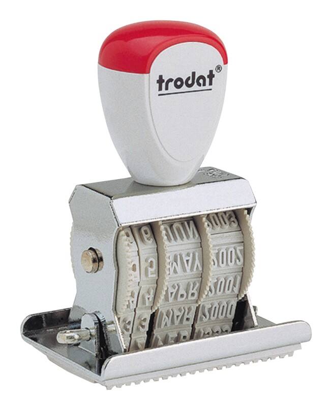 TrodatReceived + Self-Inking Data Stamp Grey
