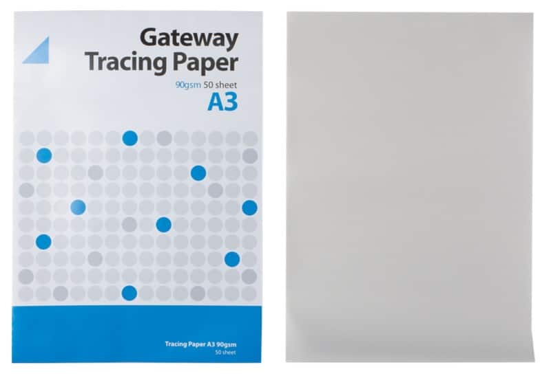 Gateway Tracing Paper A3 90 gsm 50 Sheets