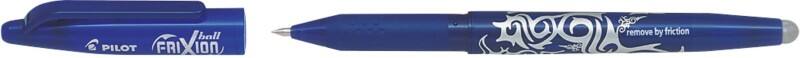Pilot FriXion non-retractable Rollerball Pen Blue 0.35 mm Medium Rollerball Refillable 50% Recycled Pack of 12