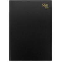 Letts Business Diary 2025 A4 1 Day per page English Black 20-T11ZBK