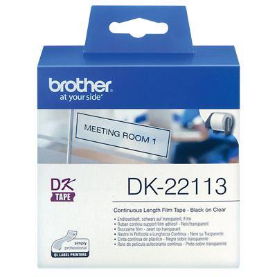 Brother Continuos Film Labelling Tape DK-22113 Black 62mm x 15.24m