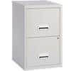 Pierre Henry Maxi Steel Filing Cabinet with 2 Lockable Drawers 400 x 400 x 660 mm Grey