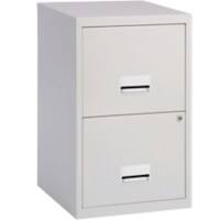 Pierre Henry Filing Cabinet with 2 Lockable Drawers Maxi 400 x 400 x 660mm Grey