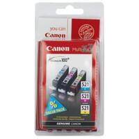 Canon CLI- 521 C/M/Y Original Ink Cartridge Cyan, Magenta, Yellow Pack of 3 Multipack