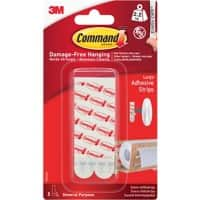 Command™ Large Mounting Strip 2.2 kg Holding Capacity White Pack of 6