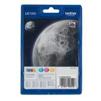 Brother LC1000C/M/Y Original Ink Cartridge Cyan, Magenta, Yellow Pack of 3 Multipack