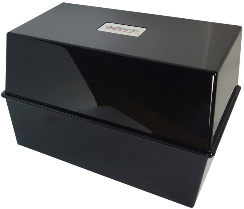 Card Index System 152 x 112 mm Black 250 Cards