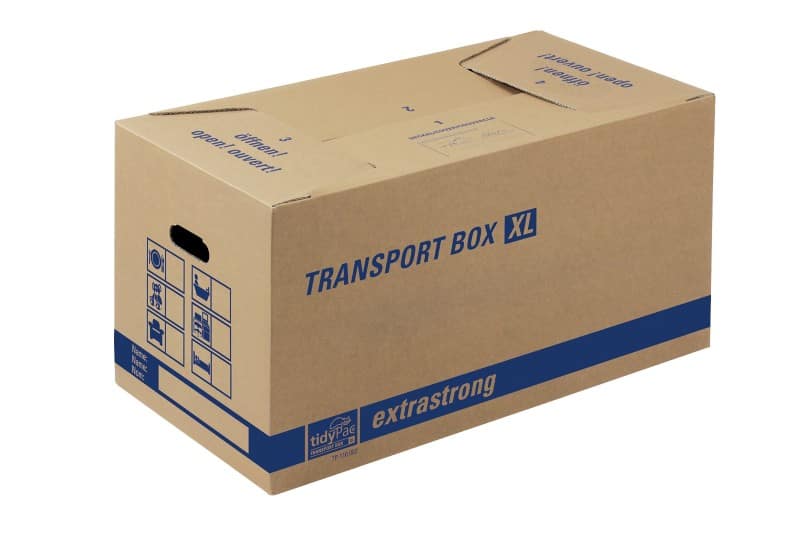 tidyPac TRANSPORT BOX extrastrong Removal Box Cardboard 360 (W) x 690 (D) x 370 (H) mm Brown Pack of 10