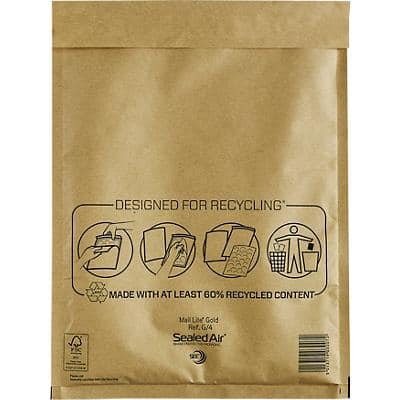 Mail Lite Mailing Bag G/4 Gold Plain 240 (W) x 330 (H) mm Peel and Seal 79 gsm Pack of 50