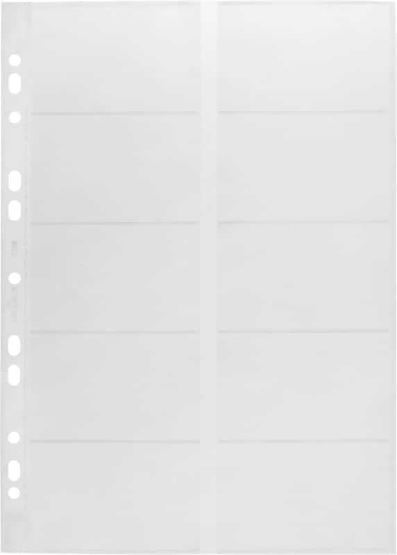 DURABLE Business Card Holder A4 10 Cards Transparent Pack of 10