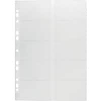 DURABLE Business Card Holder 2389-19 A4 Transparent 25.5 x 31.5 cm Pack of 10