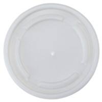 Vending Cup Lids Plastic 340 ml White Pack of 100
