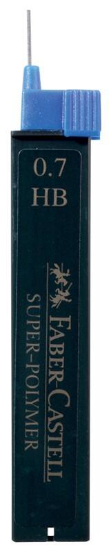 Faber-Castell Super-Polymer Mechanical Pencil Lead 0.7 mm HB Black Pack of 12