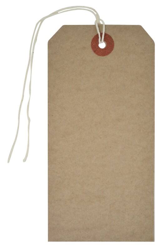 Reinforced Heavy Duty Tags 6 Buff 6.7 x 13.4 cm Pack of 1000