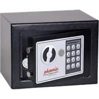 Phoenix Security Safe with Electronic Lock Compact Home Office SS0721E 230 x 170 x 170mm Black