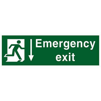 Fire Exit Sign Emergency Exit Self Adhesive PVC 60 x 20 cm