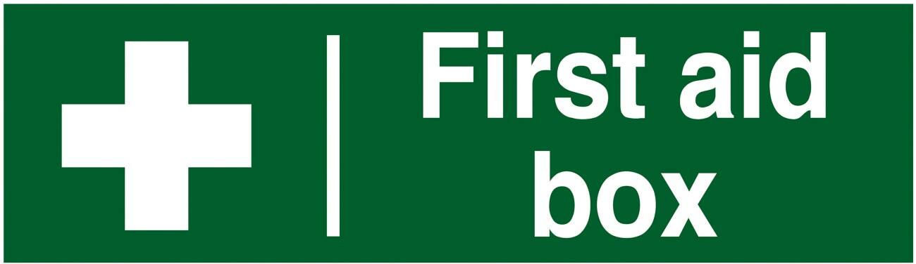First Aid Sign First Aid Wall Mounted PVC (Polyvinyl Chloride) 30 x 10 cm