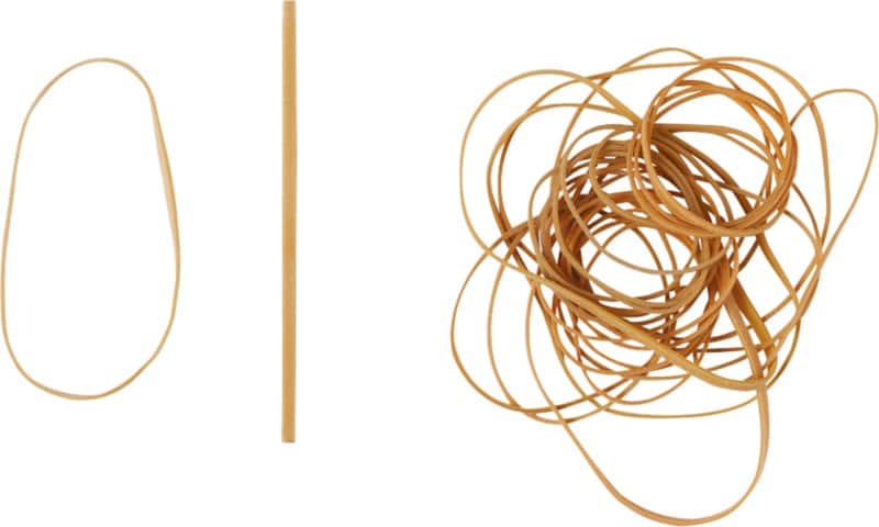 Viking Rubber Bands 90 x 1.5 mm Ø 57 mm Beige 500 g