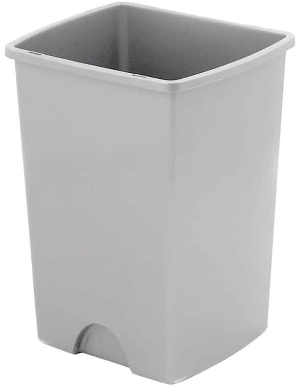 ADDIS Waste Bin 25 L Silver Plastic