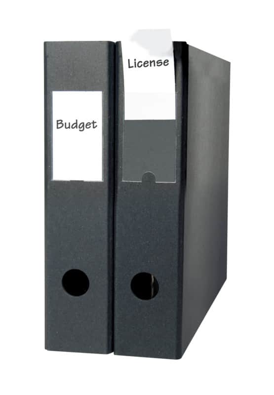 Djois File Folder Label 10320 Transparent Polypropylene Pack of 12