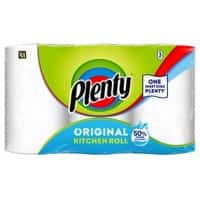 Plenty Kitchen Roll 2 Ply 3 Rolls of 100 Sheets