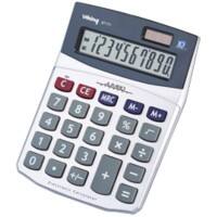 Viking Desktop Calculator AT-711 10 Digit Display Silver