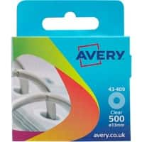 AVERY Reinforcement Rings Transparent Ø 13 mm Pack of 500