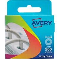 AVERY Reinforcement Rings Transparent Ø 13 mm Pack of 500