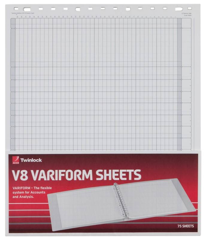 Twinlock Refill Sheets 75984 35.6 x 29.7 cm White 75 Sheets