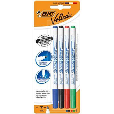 BIC Velleda 1721 Whiteboard Pens Fine Bullet Nib - Assorted