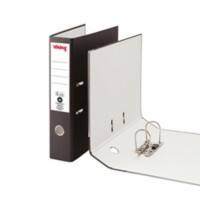 Office Depot Lever Arch File A4, Foolscap 75 mm Black 2 ring Cardboard Matt Portrait
