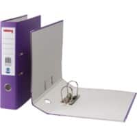 Office Depot Lever Arch File 75 mm Cardboard 2 ring Foolscap Purple