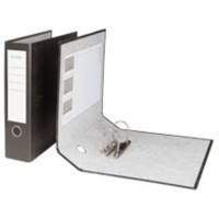 Niceday Economy Lever Arch File A4 Portrait 75 mm Black 2 ring Cardboard Marbled Portrait